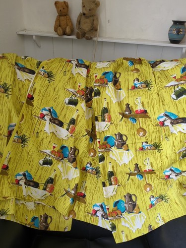 Panels vintage bark cloth - vintage,