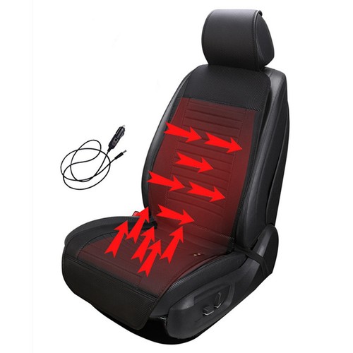 Car heated seat cover black - heated,
