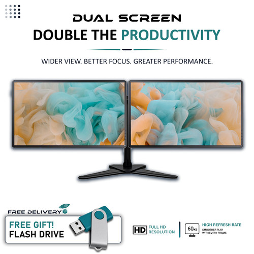 Dual monitor screen setup - screen,