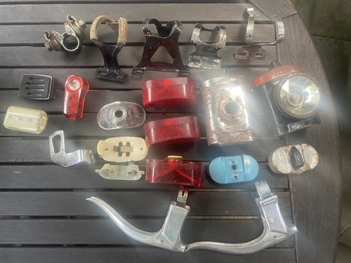 Vintage bike parts lights - parts,