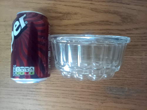 Old glass jelly jello mold - glass,