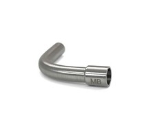 Lambretta Choke elbow for standard Dellorto carbs stainless steel MB