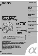Sony DSLR Alpha A700  Digital