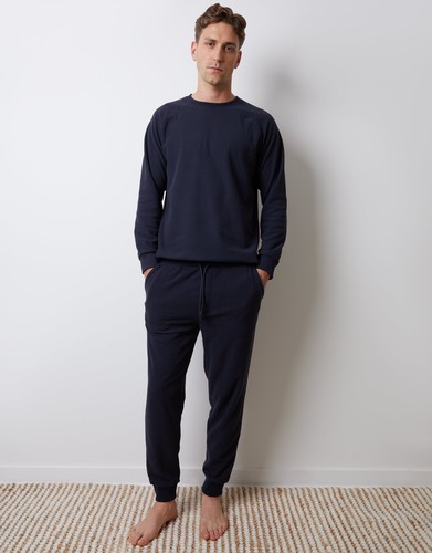 Threadbare mens navy fleece - mens,