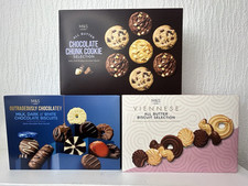 M&S outrageously Chocolatey Viennese,Milk Chocolate Chunk Butter Shortbread 3Pac