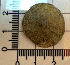 X407:  Medieval Bury St. Edmonds Boy Bishop Lead Token - ex Haddenham - Large