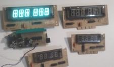 2x 6 digit + 2x 4 digit Gottlieb VFD alphanumeric pinball displays, tested.