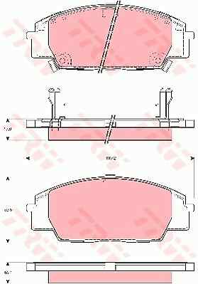 Trw gdb3250 brake pad - brake,