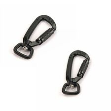2PCS Multi Purpose Swivel Auto Locking Carabiner Hook Heavy Duty Rock Climbing