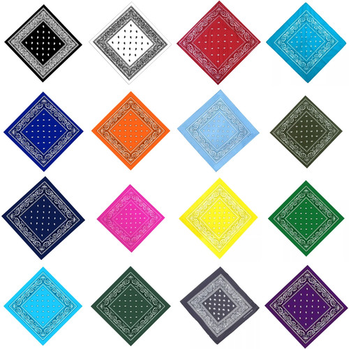 100 cotton bandana paisley - cotton,