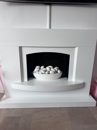Electric fire white - fire,