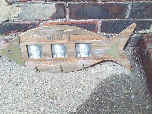 Fish shaped beach key holder - beach,