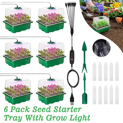 Pack seed starter tray with - seed,