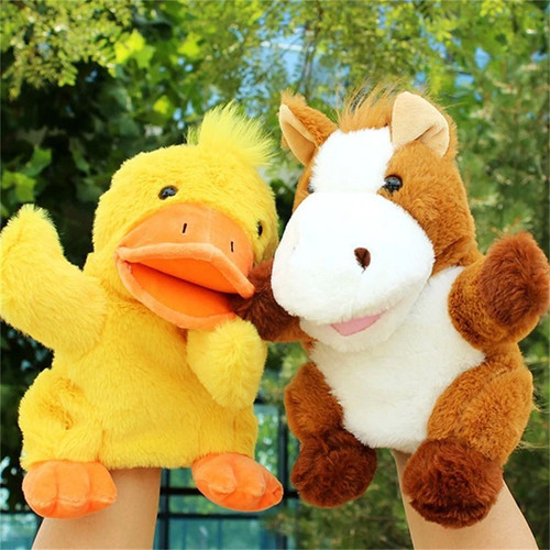 Animal hand puppets set for - puppets,