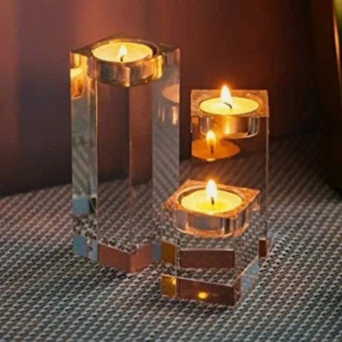 Clear glass rectangular tea - clear,