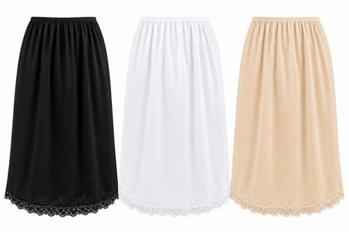 Womens lace trim half - trim,
