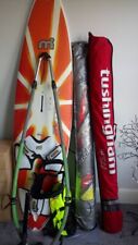 2 Full windsurfing sets sails wetsuits. Etc.