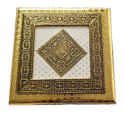 Decorative indian gold chowki - decorative,
