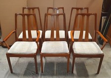 SET OF 6 NATHAN TEAK DINING