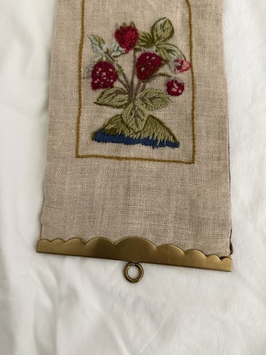 Embroidered fruit vintage - embroidered,