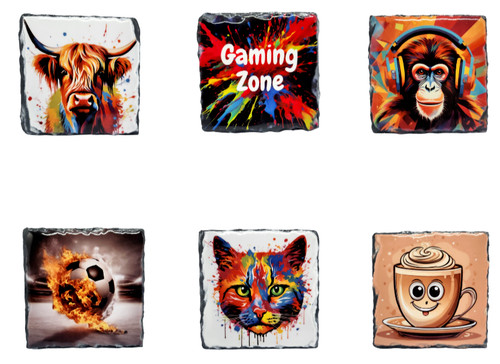 Fun slate coasters stunning - fun,