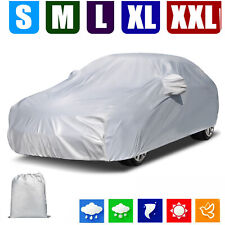 Car Cover for Sedan All Weather Protection Waterproof UV Dustproof with Straps
