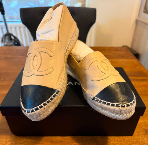 Chanel leather espadrilles - chanel, cc