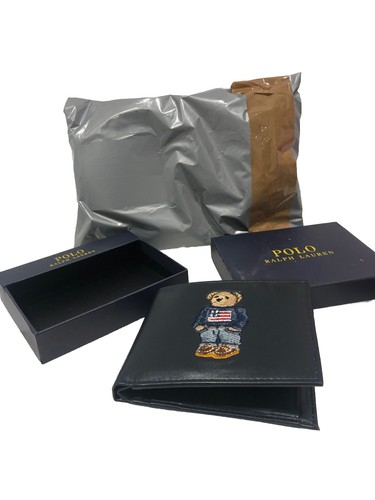 Mens polo leather wallet - ￼leather,