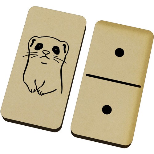 Ferret face domino set - 'ferret, box