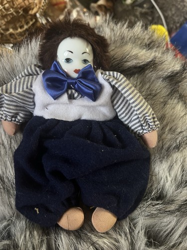 Vintage porcaline clown - clown, doll