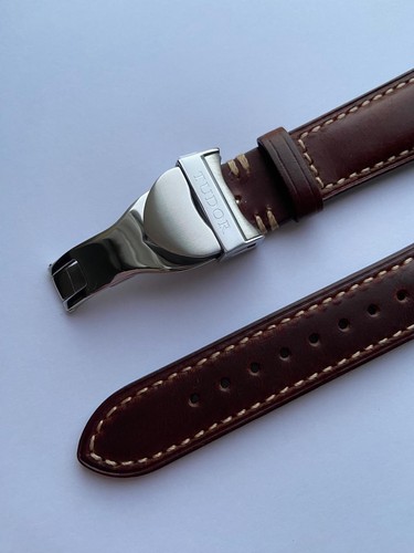 22mm premium leather - premium, brown