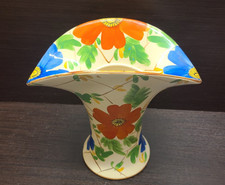 Arthur Wood Vintage Art Deco Floral Top Hat Vase England