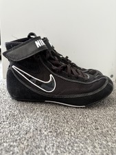 Black & White Nike Wrestling Boots UK 3.5