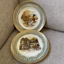 Liverpool Road Pottery Collector Plate X 2 Vintage Ducks & Old Coach House 