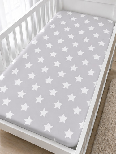 Baby fitted cot - sheet, printed