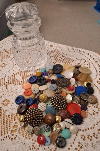Crystal glass jar full - crystal,