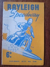 1949 Best Pairs Trophy Speedway Programme @ Rayleigh 9/7/49