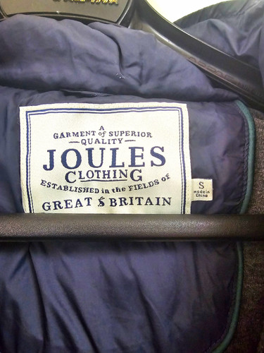 Joules navy hooded quilted - ,