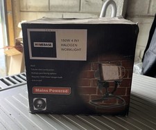8 x 150w Halogen mains powered 4 in 1 Worklights with bulbs (Halfords) 