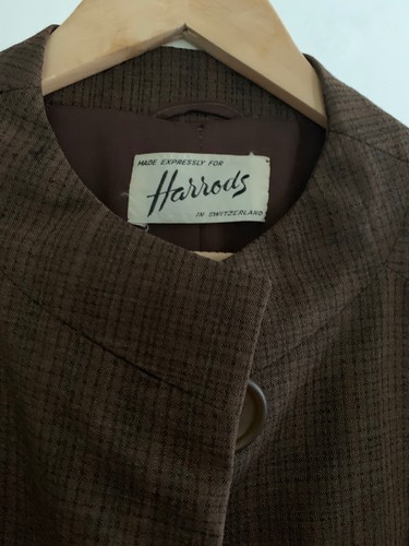 Vintage harrods brown wool - harrods,