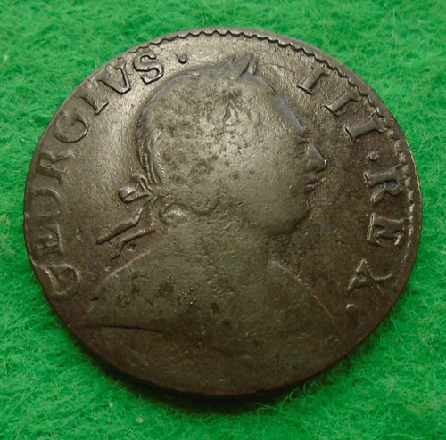 1775 george iii halfpenny - 1775,