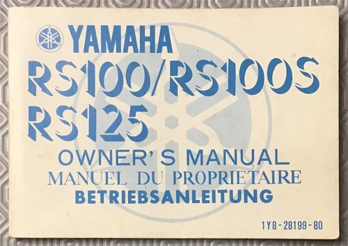 Yamaha rs100 rs100s rs125 - yamaha,