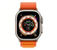 Apple Watch Ultra 2 49mm Titanium with Orange Alpine Loop - Excellent Condition