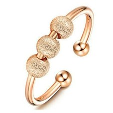 Spinning Fidget Peace Rings Spinner Open Rings Anxiety Worry Rotatable Jewelry