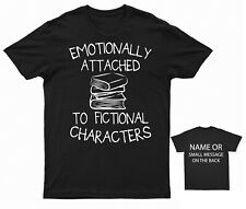 Emotionally Attached To Fictional Characters Book Reader Worm Nerd Librarian Bib