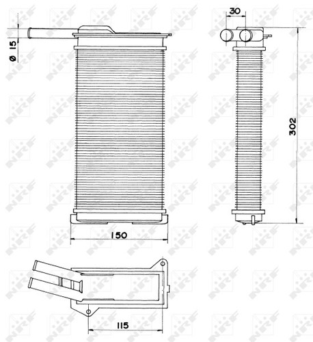 Fits nrf 58608 heat - fits,