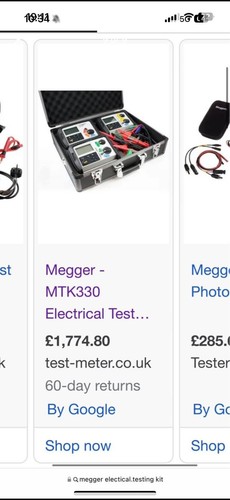 Megger mtk330 electrical test - megger,