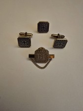 Masonic Cufflinks Set With Tye