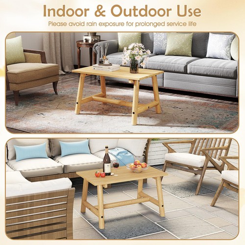 Solid wood outdoor coffee - wood,
