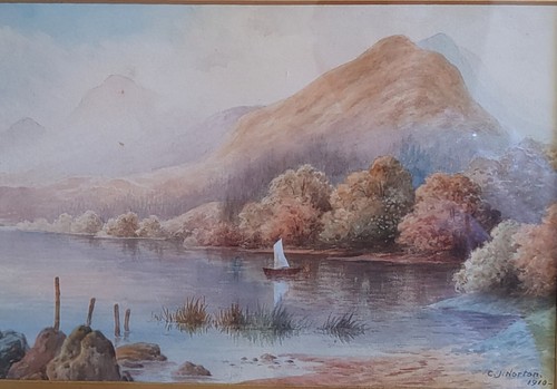 Antique original signed j - antique, c.j